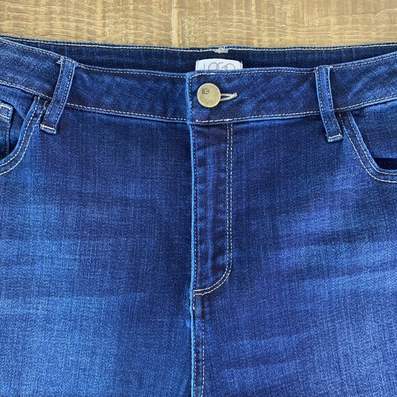 LOGO lori goldstein mid rise skinny jeans size 12 - Picture 5 of 10